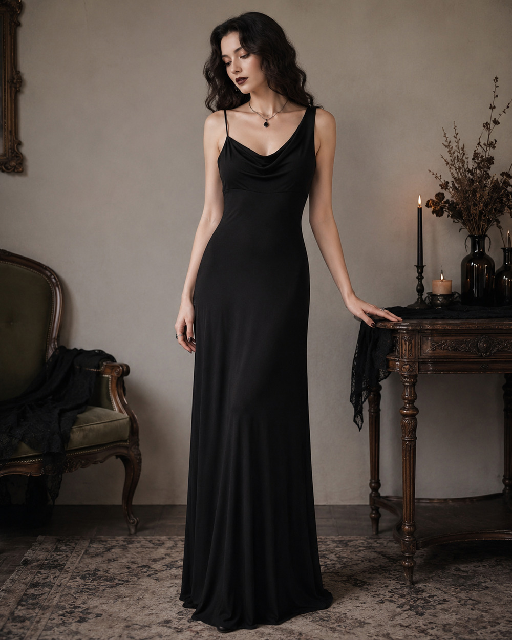 Vintage Y2K Asymmetrical Womens Dress Small Whimsigoth Fairycore Formal Evening - Picture 1 of 5